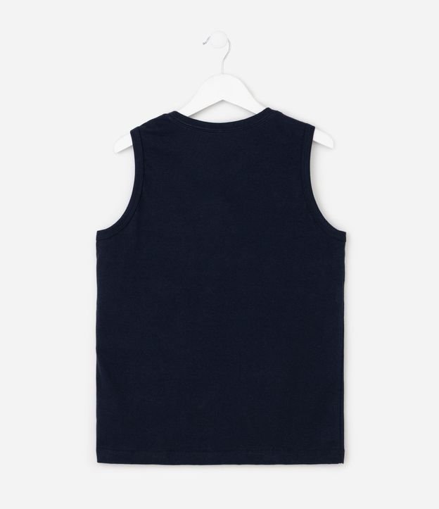 Remera Infantil en Algodón Estampado Localizada y Raya en el Pecho - Tam  5 a 14 años 4
