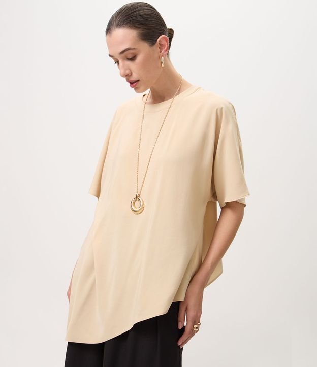 Blusa Asimétrica con Puntas Alargadas