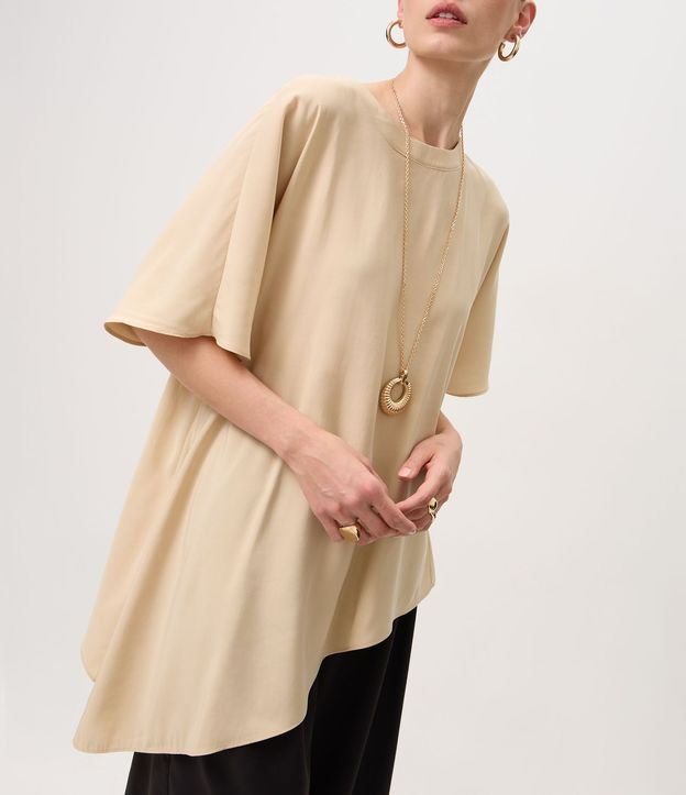 Blusa Asimétrica con Puntas Alargadas 3