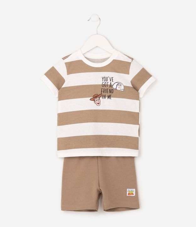 Conjunto Infantil en Algodón Toy Story Estampa de Buzz Lightyear - Talle 2 a 6 años