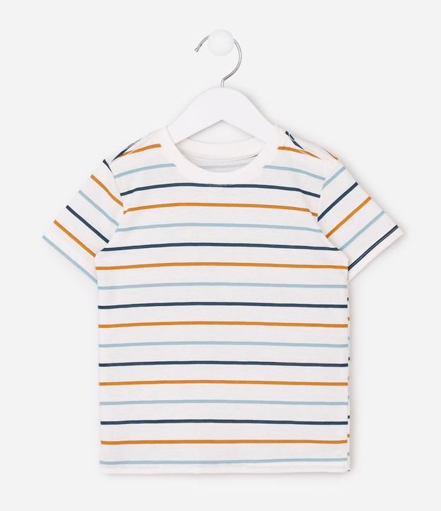 Remera Infantil en Algodón con Rayas Coloridas - Talle 1 a 6 años 3