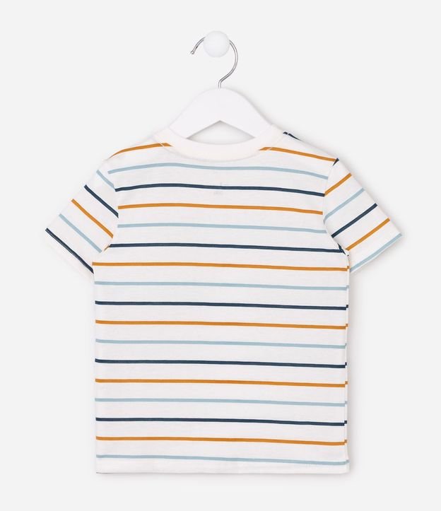 Remera Infantil en Algodón con Rayas Coloridas - Talle 1 a 6 años 4