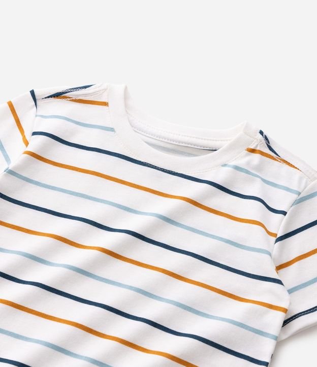 Remera Infantil en Algodón con Rayas Coloridas - Talle 1 a 6 años 6