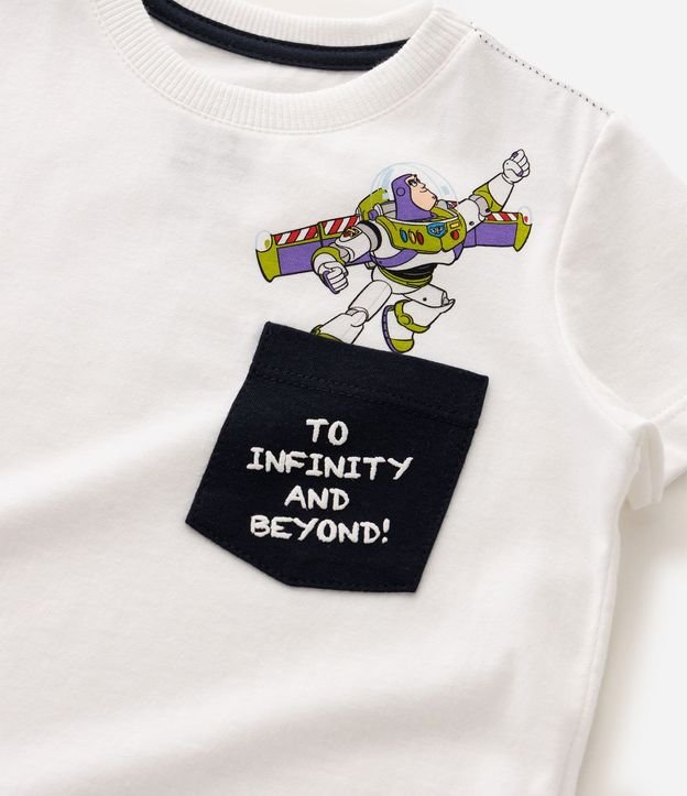 Conjunto Infantil en Algodón Toy Story Bordado Buzz Lightyear en el Bolsillo - Talle 2 a 6 años 5