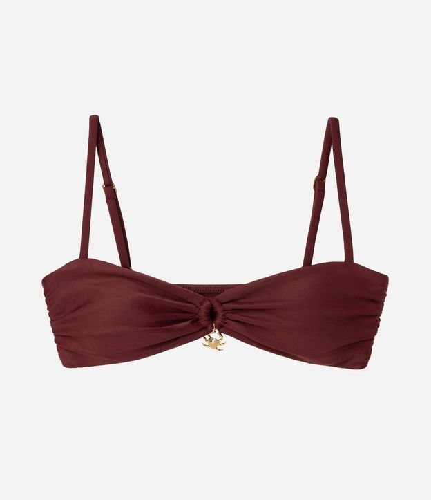 Bikini Top Bandeau en Microfibra con Adorno Delantero 5