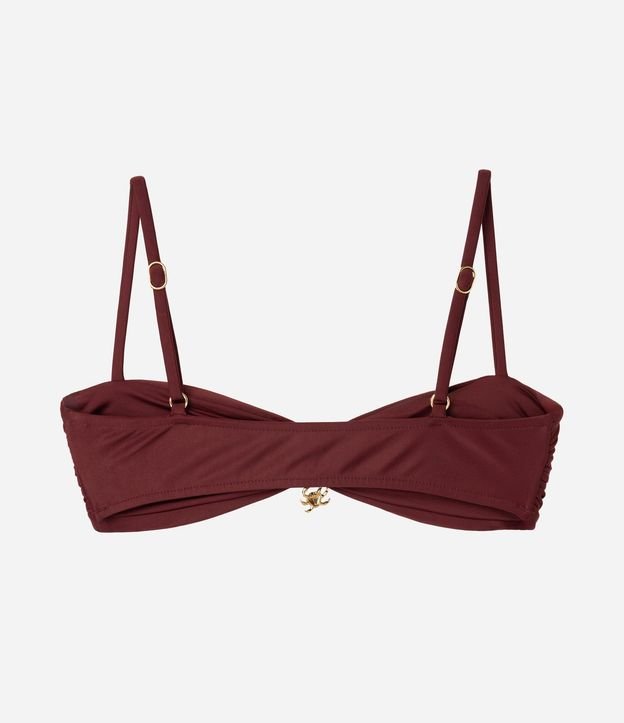 Bikini Top Bandeau en Microfibra con Adorno Delantero 6