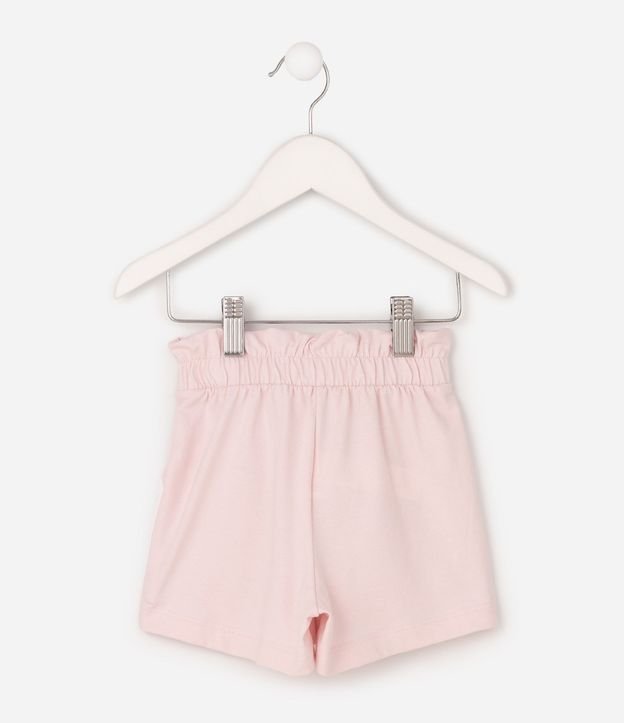 Short Clochard Infantil en Algodón con Estampado Floral - Talle 1 a 6 años 2
