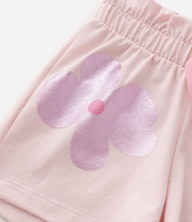 Short Clochard Infantil en Algodón con Estampado Floral - Talle 1 a 6 años 3