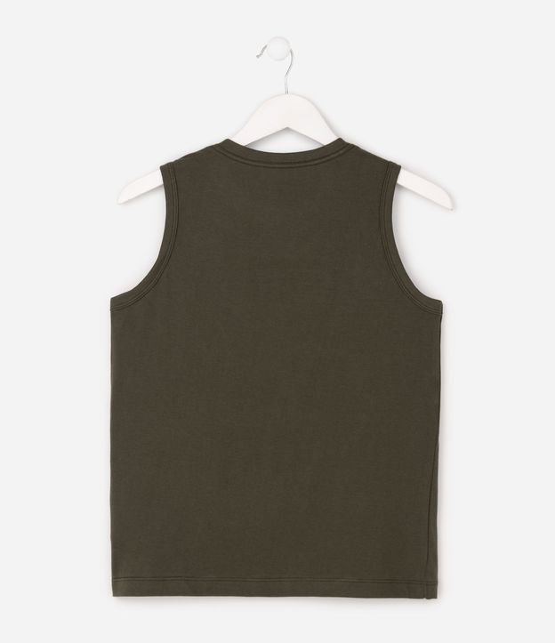 Remera Infantil en Algodón Rayada con Estampado Localizada - Talle 5 a 14 años 2