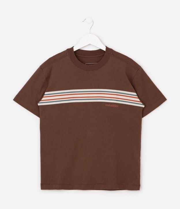 Remera Infantil en Suedine Raya Pecho - Talle 5 a 14 años 4
