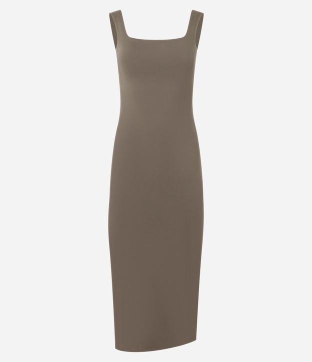 Vestido Long Midi en Poliamida con Escote en la Espalda 5