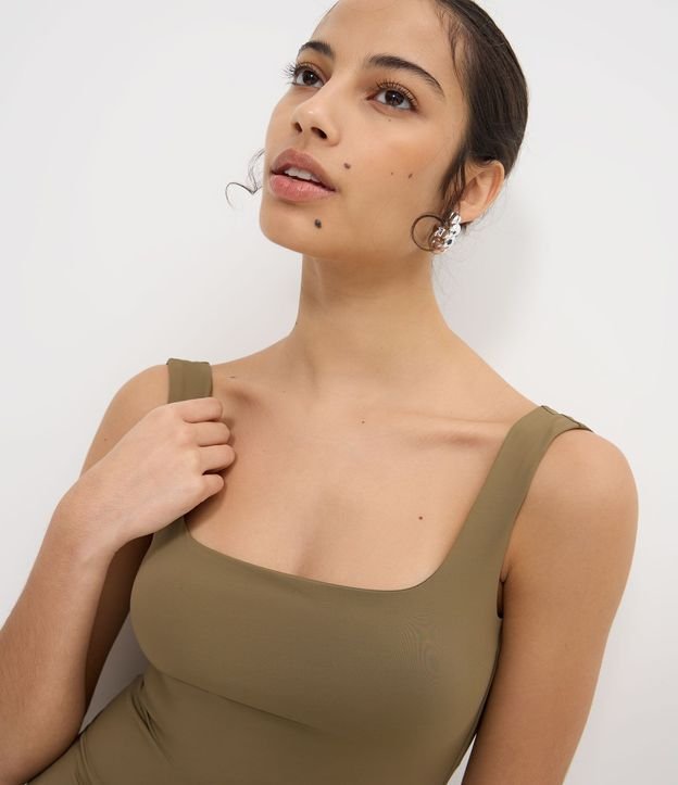 Vestido Long Midi en Poliamida con Escote en la Espalda 3