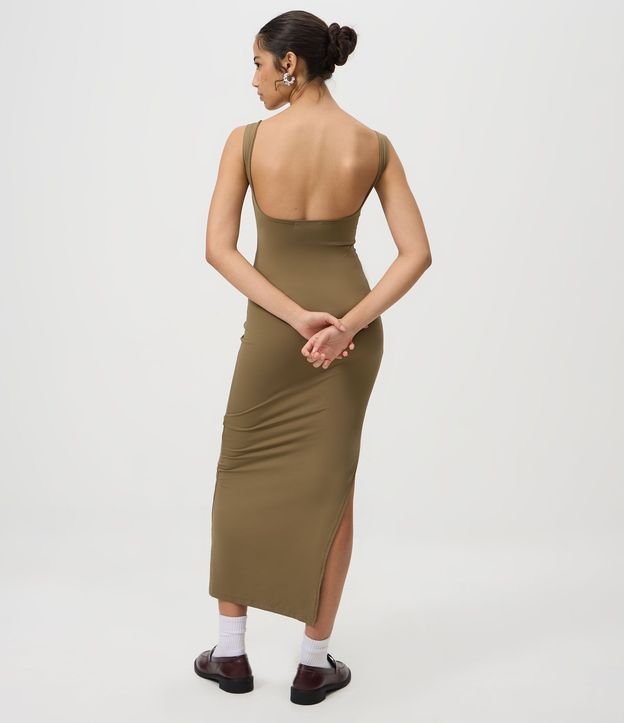 Vestido Long Midi en Poliamida con Escote en la Espalda 4