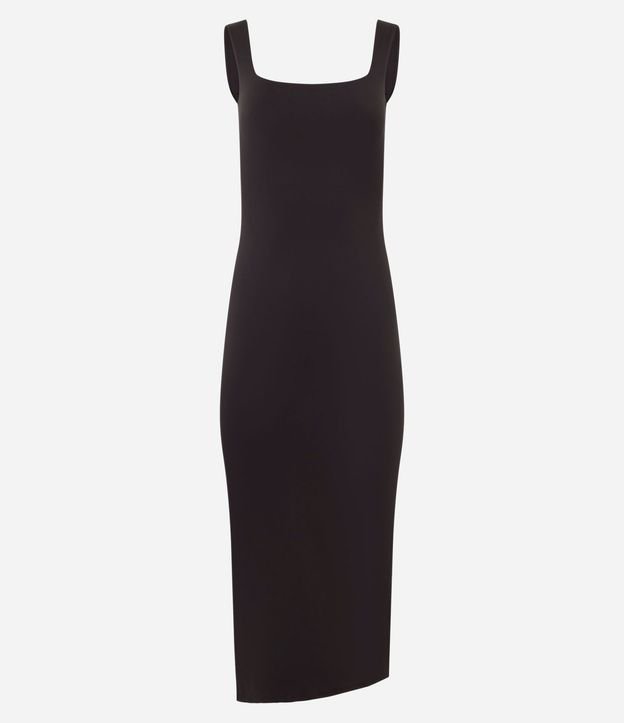 Vestido Long Midi en Poliamida con Escote en la Espalda 5