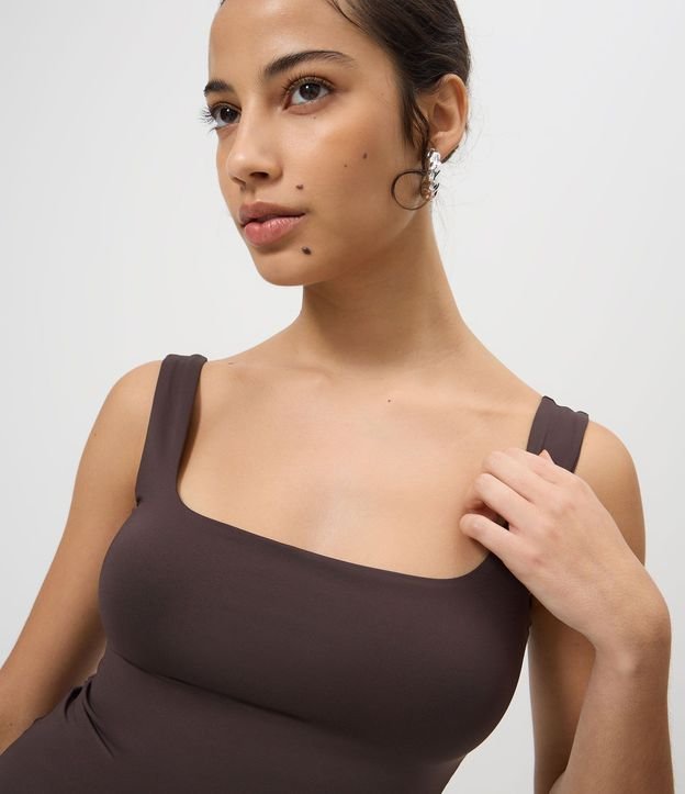 Vestido Long Midi en Poliamida con Escote en la Espalda 3