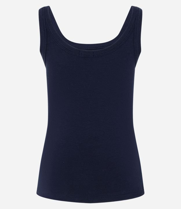 Musculosa Básica en Rib con Breteles Anchos 2