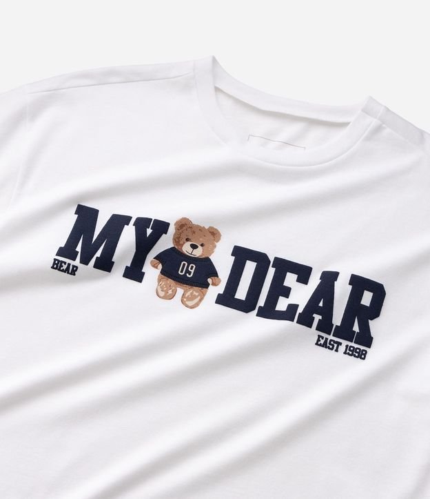 Remera Infantil en Algodón Osito My Dear oso - Talle 5 a 16 años 6