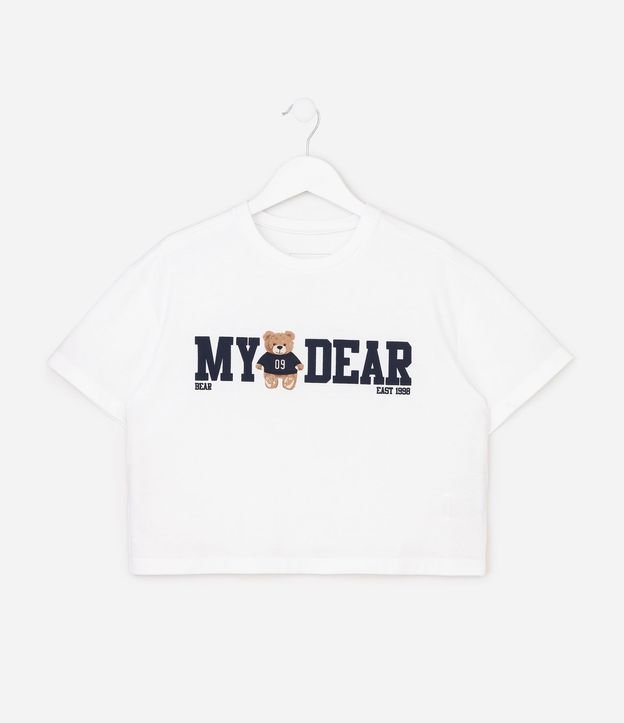 Remera Infantil en Algodón Osito My Dear oso - Talle 5 a 16 años 7