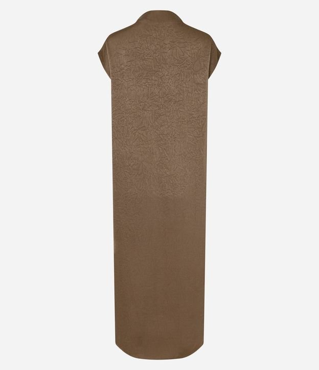 Vestido Túnica Satinado con Cierre Delantero 2