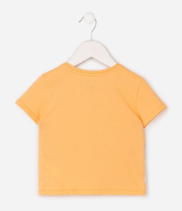 Remera Infantil en Algodón Poim Estampa de Unicórnio con Bolsillo Pequeño - Talle 1 a 6 años 9