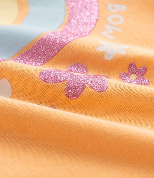 Remera Infantil en Algodón Poim Estampa de Unicórnio con Bolsillo Pequeño - Talle 1 a 6 años 5
