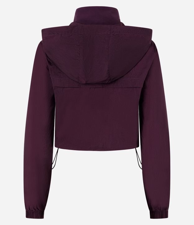 Campera Corta Viento Cropped Deportiva con Saco 6