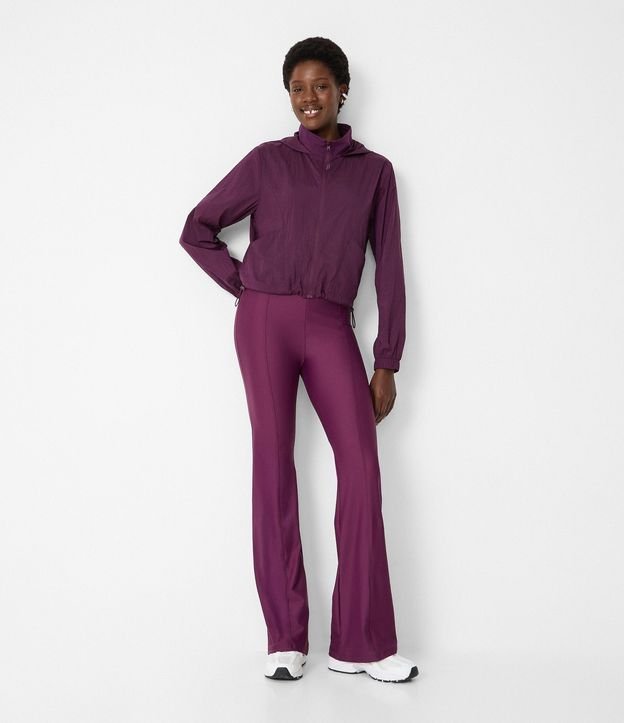 Campera Corta Viento Cropped Deportiva con Saco 2