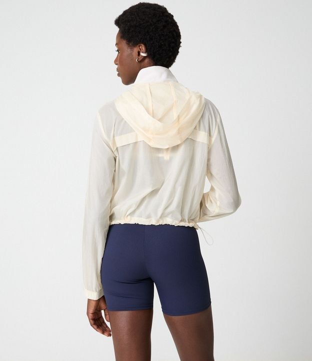 Campera Corta Viento Cropped Deportiva con Saco 3