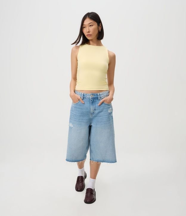 Blusa en Poliamida con Cuello Redondo 2