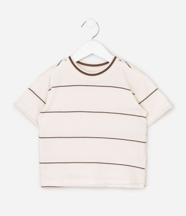 Remera Infantil en Algodón con Rayas - Talle 1 a 6 años 3