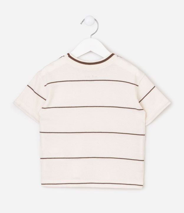 Remera Infantil en Algodón con Rayas - Talle 1 a 6 años 4