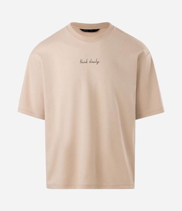 Remera Boxy en Algodón con Lettering Bordado 5