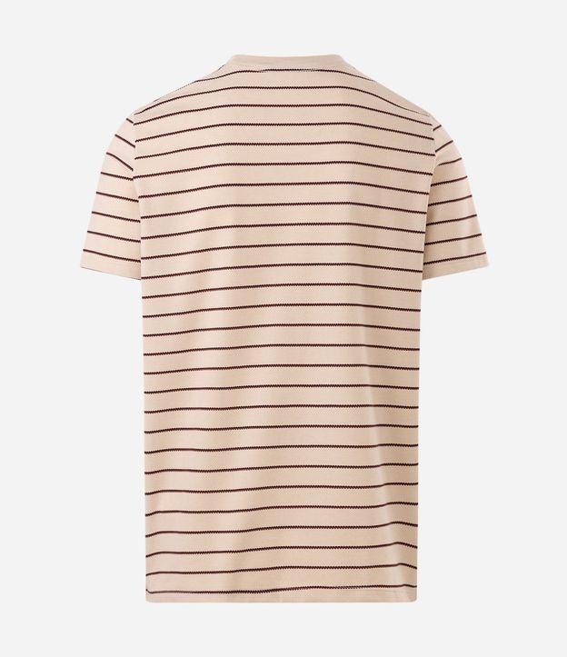Remera Regular Rayada con Hilo Teñido 6