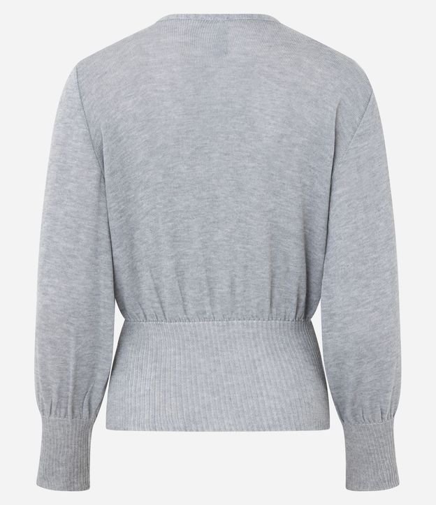 Blusa en Punto con Escote V Profundo 8