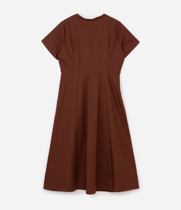 Vestido Midi en Tricolina con Pliegues Curve & Plus Size 6