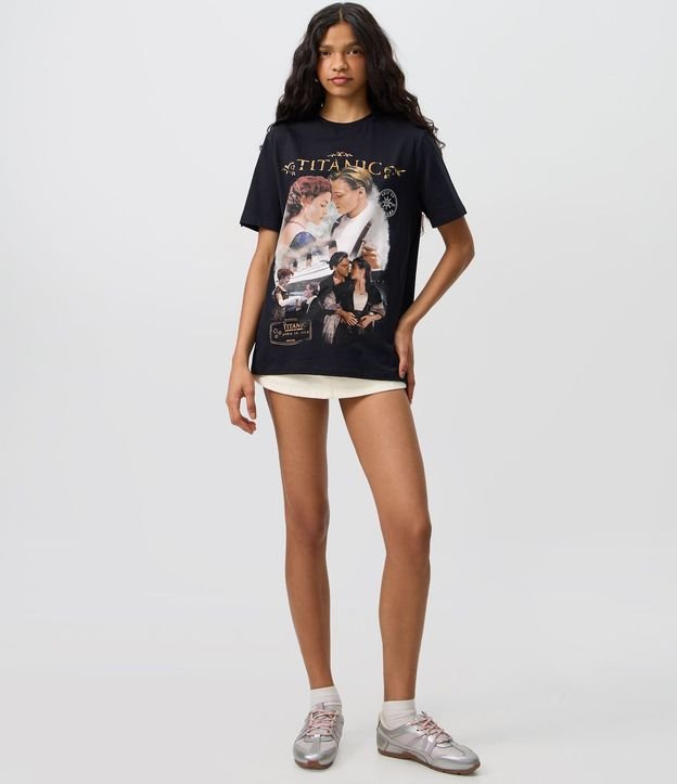 Remera con Estampado Titanic Jack y Rose en Algodón 2