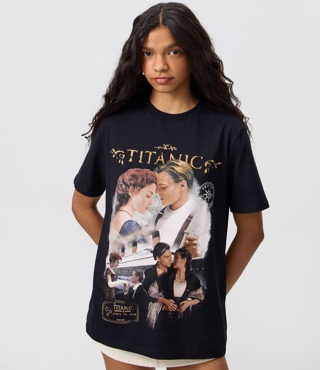 Remera con Estampado Titanic Jack y Rose en Algodón 3