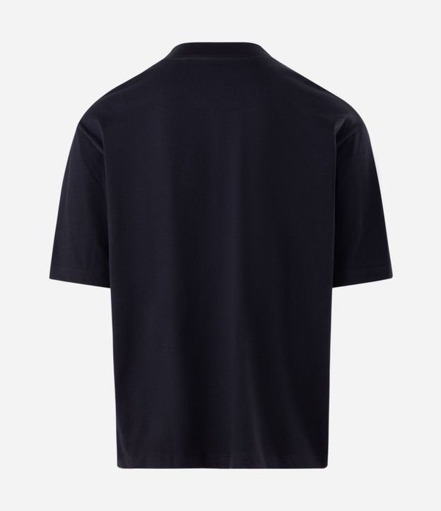Remera Boxy en Algodón con Cuello Mock Neck 2