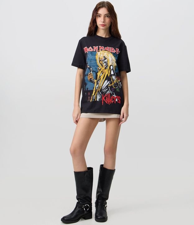Remera en Algodón con Estampado Iron Maiden Killers 2