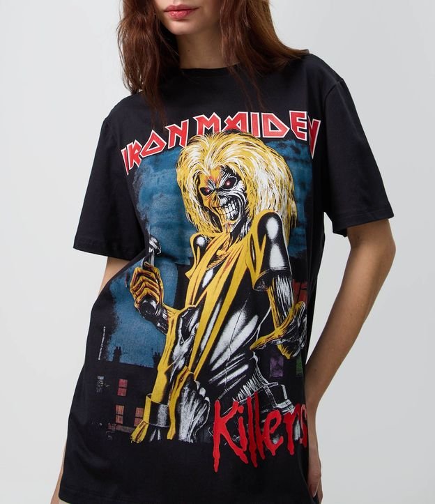 Remera en Algodón con Estampado Iron Maiden Killers 3