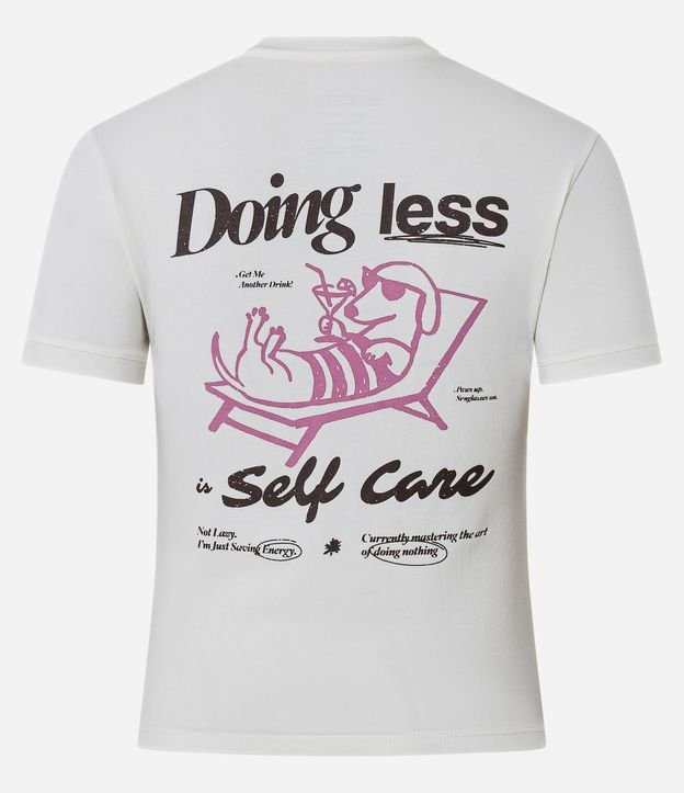Remera en Algodón con Lettering Doing Less Self Care 6