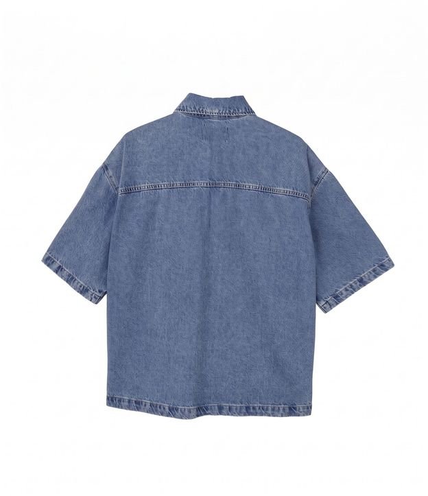 Camisa Boxy en Jeans con Bolsillos Marmorlada 3