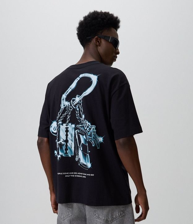 Remera Oversized en Algodón Chrome Star 1