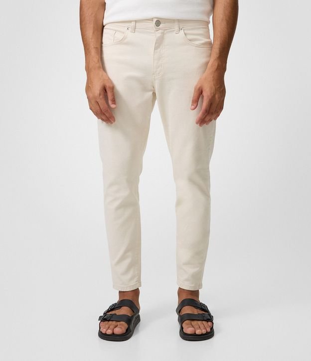 Pantalón Slim Cropped en Sarga 2