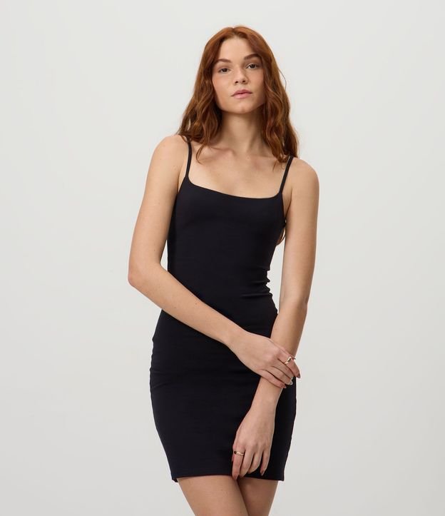 Vestido Básico en Cotton con Breteles Finos 3