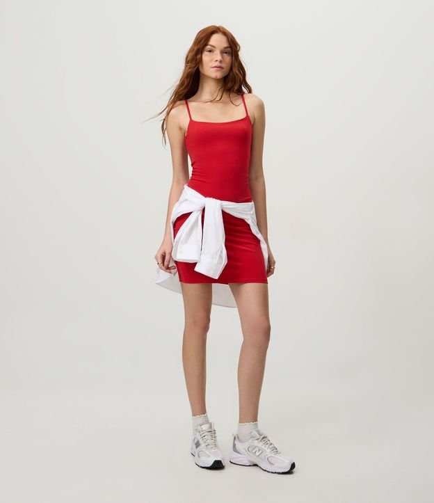 Vestido Básico en Cotton con Breteles Finos 5