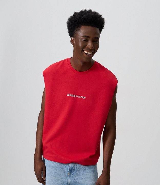 Musculosa Boxy en Algodón con Bordado y Lettering 4