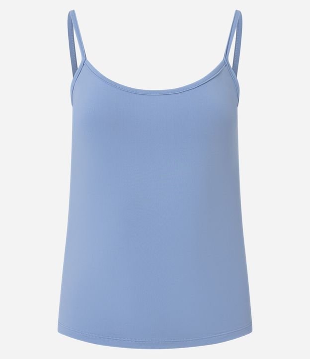 Blusa Musculosa Básica en Poliamida con Breteles Finos