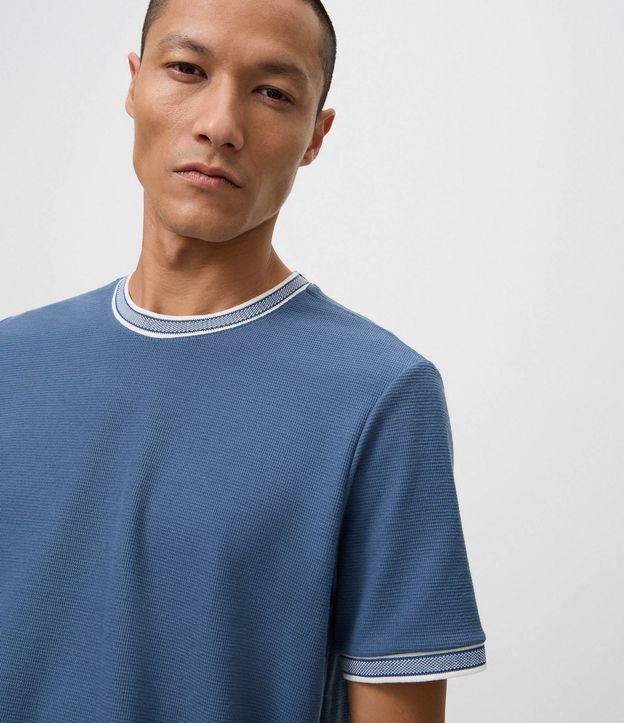 Remera Regular en Algodón Texturizado 4