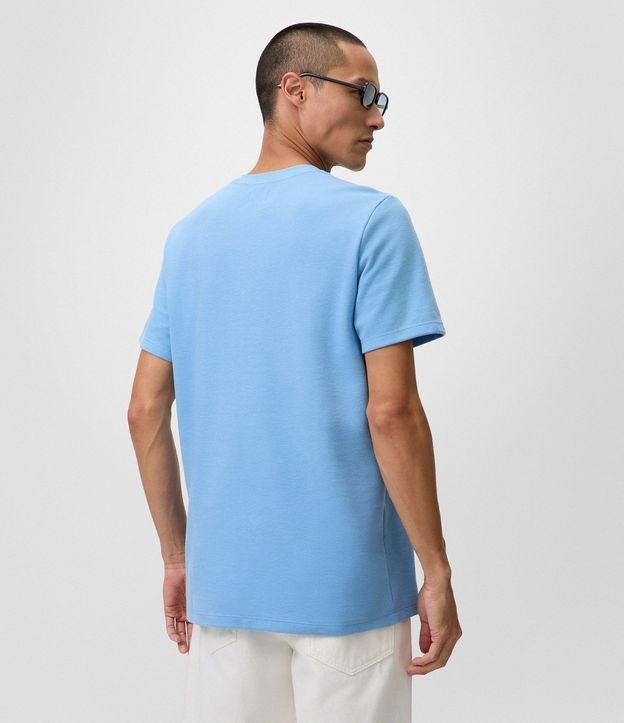 Remera Regular en Algodón con Textura 3